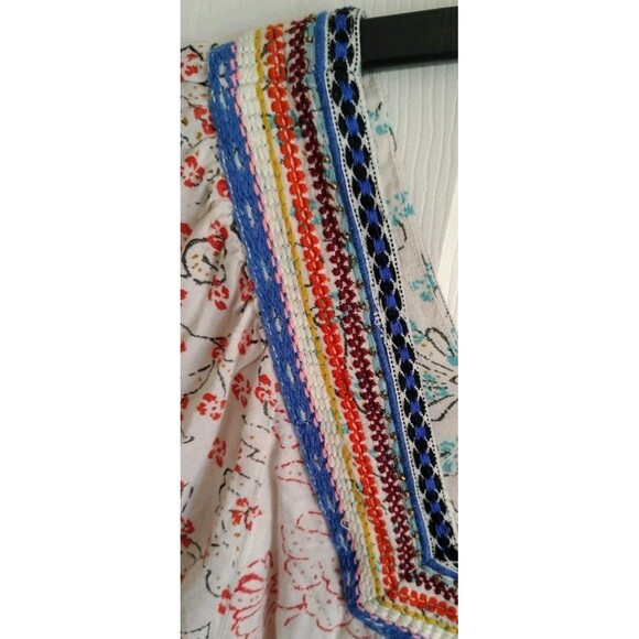 Anthropologie Maeve Paolina Tasseled Sleeve Peasant Blouse Small - Picture 8 of 11